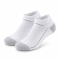 Chaussettes basses 35-38 en maille textile blanc gris pour sport respirantes