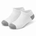 Chaussettes de sport 39-42 en maille blanche et grise - respirantes à tige basse