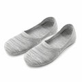 Chaussettes invisibles 35-38 en maille textile grises - légères et respirantes