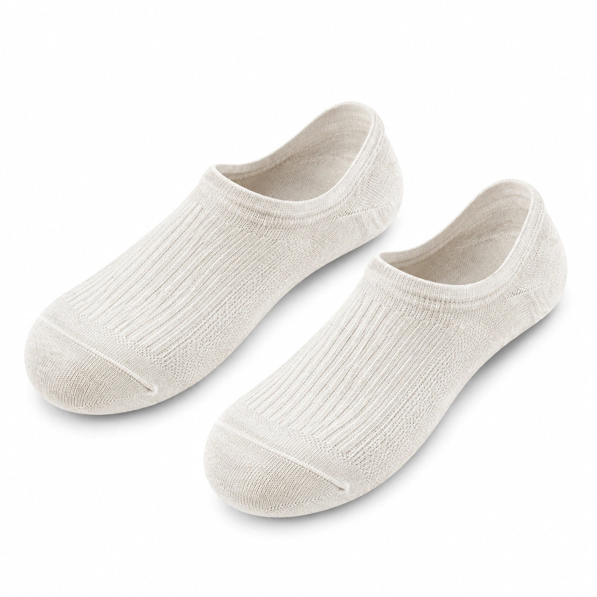 Chaussettes invisibles 35-38 en maille beige pour usage quotidien