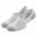 Chaussettes invisibles 39-42 en maille gris clair respirantes