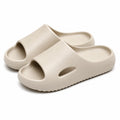 Claquettes 36/37 en EVA beige - chaussures ouvertes légères à semelle texturée
